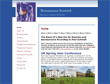 Tablet Screenshot of bioresonance-scotland.com